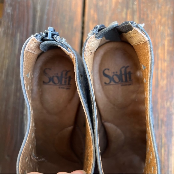 SOFFT WESTWOOD DENIM BLUE GRAY ANKLE BOOTIES SIZE 8.5 - Picture 11 of 14